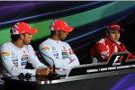 Jenson Button (McLaren), Lewis Hamilton (McLaren) und Felipe Massa (Ferrari) 