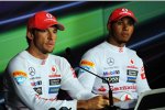 Jenson Button (McLaren) und Lewis Hamilton (McLaren) 