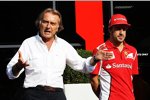 Luca di Montezemolo (Ferrari-Präsident) und Fernando Alonso (Ferrari) 