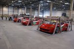 Die WEC-Autos werden gestapelt