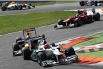 Michael Schumacher (Mercedes) kämpfte auch in Monza auf verlorenem Posten