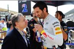 Mark Webber (Red Bull) und Jean Todt 