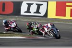 Jonathan Rea vor Tom Sykes und Carlos Checa 