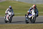 Leon Haslam vor Sylvain Guintoli 