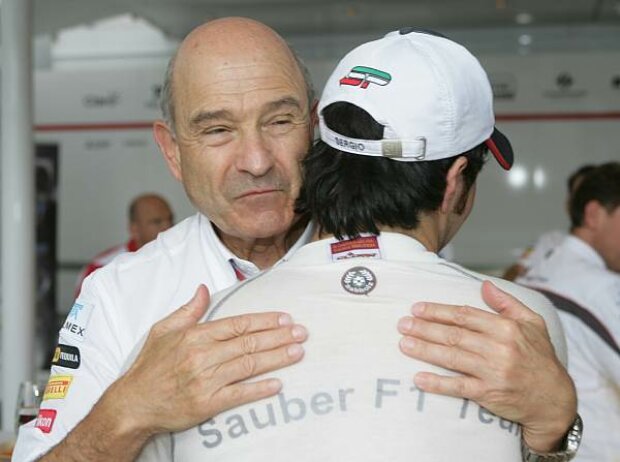 Titel-Bild zur News: Peter Sauber und Sergio Perez