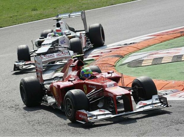 Felipe Massa vor Sergio Perez Felipe Massa vor Sergio Perez