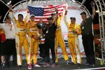 Jubel bei Ryan Hunter-Reay, Michael Andretti und der Andretti-Crew 