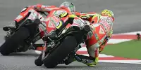 Bild zum Inhalt: Licht und Schatten beim Ducati-Test in Misano