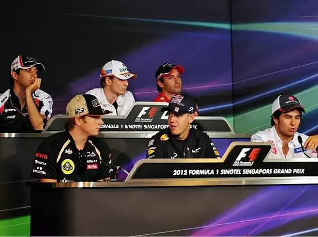 Bruno Senna, Nico Hülkenberg, Timo Glock, Sebastian Vettel, Sergio Perez, Kimi Räikkönen Titel-Bild zur News: Bruno Senna, Nico Hülkenberg, Timo Glock, Sebastian Vettel, Sergio Perez, Kimi Räikkönen