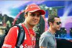 Felipe Massa (Ferrari) mit Manager Nicolas Todt