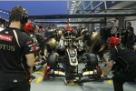 Boxenstoppübungen bei Lotus