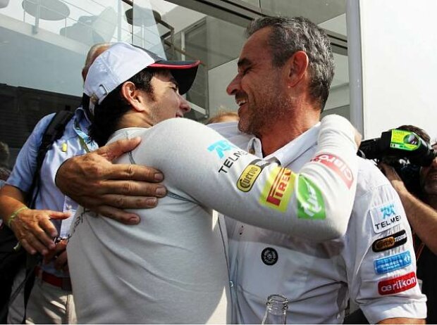Sergio Perez und Beat Zehnder Sergio Perez und Beat Zehnder