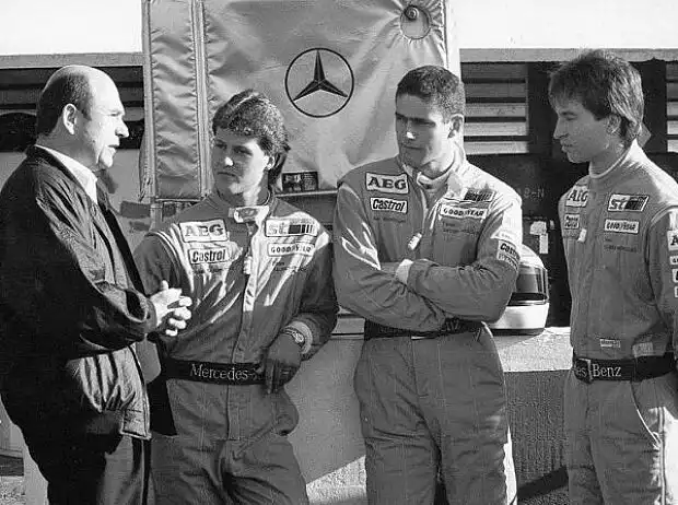 Peter Sauber, Michael Schumacher, Karl Wendlinger und Heinz-Harald Frentzen Titel-Bild zur News: Peter Sauber, Michael Schumacher, Karl Wendlinger und Heinz-Harald Frentzen