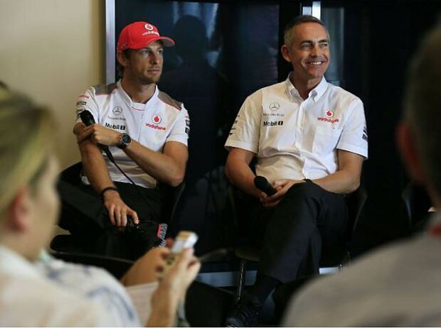 Titel-Bild zur News: Jenson Button und Martin Whitmarsh