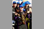 Denny Hamlin mit dem für Loudon obligatorischen Lobster in der Victory Lane