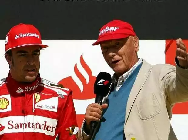 Titel-Bild zur News: Fernando Alonso, Niki Lauda