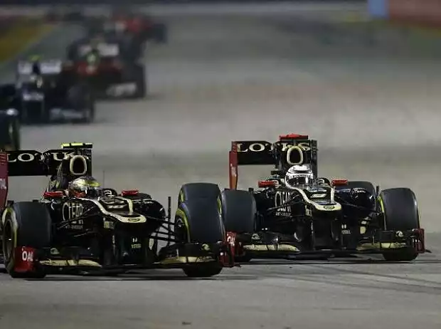 Romain Grosjean, Kimi Räikkönen Titel-Bild zur News: Romain Grosjean, Kimi Räikkönen