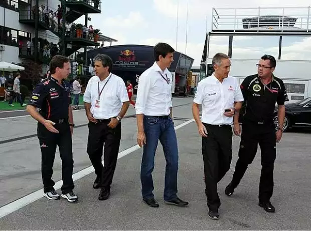Christian Horner, Pasquale Lattuneddu, Toto Wolff, Martin Whitmarsh und Eric Boullier Titel-Bild zur News: Christian Horner, Pasquale Lattuneddu, Toto Wolff, Martin Whitmarsh und Eric Boullier