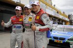 Filipe Albuquerque (Rosberg-Audi), Augusto Farfus (RBM-BMW) und Edoardo Mortara (Rosberg-Audi) 