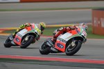 Nicky Hayden vor Valentino Rossi (Ducati) 