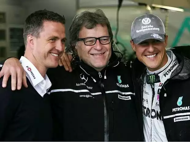 Norbert Haug mit Michael und Ralf Schumacher Titel-Bild zur News: Norbert Haug mit Michael und Ralf Schumacher