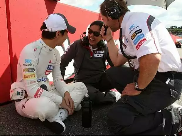 Kamui Kobayashi, Josef Leberer und Monisha Kaltenborn Titel-Bild zur News: Kamui Kobayashi, Josef Leberer und Monisha Kaltenborn