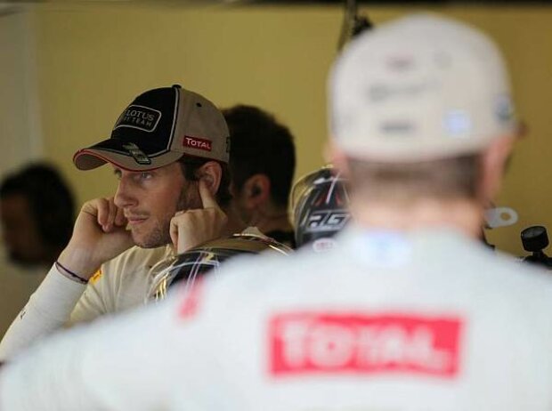 Titel-Bild zur News: Kimi Räikkönen und Romain Grosjean