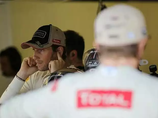 Kimi Räikkönen und Romain Grosjean Titel-Bild zur News: Kimi Räikkönen und Romain Grosjean