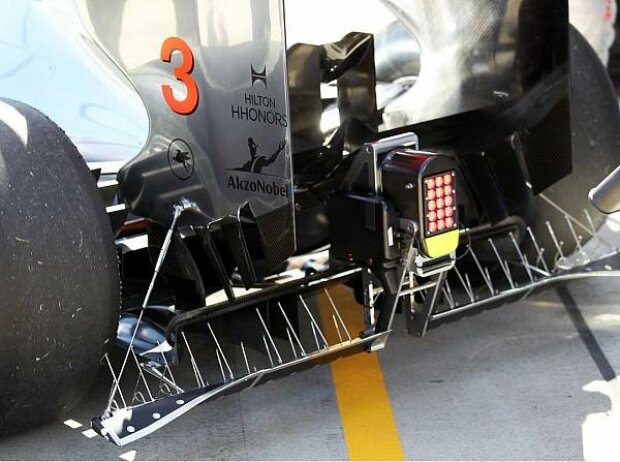 Messgerät am McLaren von Jenson Button