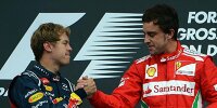 Bild zum Inhalt: Alonso & Vettel: Wird die WM jetzt zum Zweikampf?