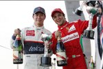 Kamui Kobayashi (Sauber) und und Felipe Massa (Ferrari) 