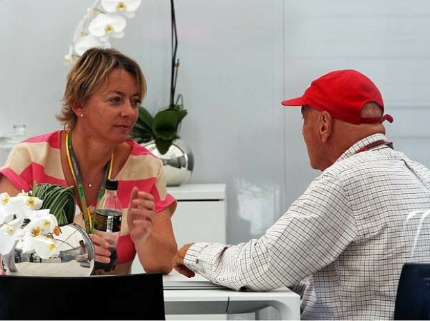 Sabine Kehm und Niki Lauda Sabine Kehm und Niki Lauda