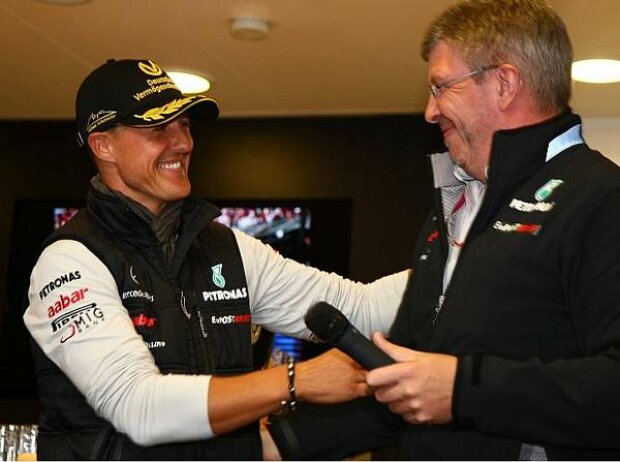 Michael Schumacher und Ross Brawn