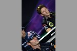 Sind in Suzuka aneinandergeraten: Mark Webber (Red Bull) und Romain Grosjean (Lotus) 