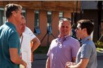Experten unter sich: David Coulthard, Martin Brundle, Johnny Herbert und Anthony Davidson