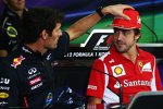 Mark Webber (Red Bull) und Fernando Alonso (Ferrari) 