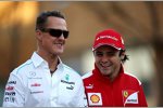Michael Schumacher (Mercedes) und Felipe Massa (Ferrari) 