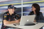 Sebastian Vettel (Red Bull) im Interview mit Tanja Bauer von Sky