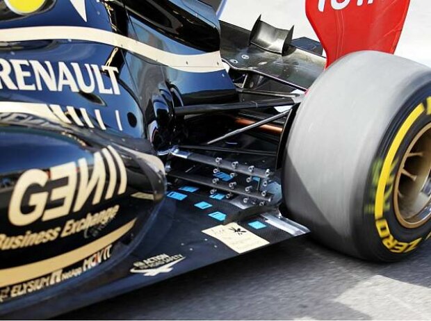 Coanda-Auspuff am Lotus von Kimi Räikkönen Coanda-Auspuff am Lotus von Kimi Räikkönen