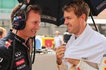 Christian Horner (Red-Bull-Teamchef) und Sebastian Vettel (Red Bull) 