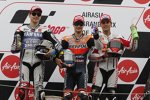 Jorge Lorenzo, Daniel Pedrosa und Alvaro Bautista 