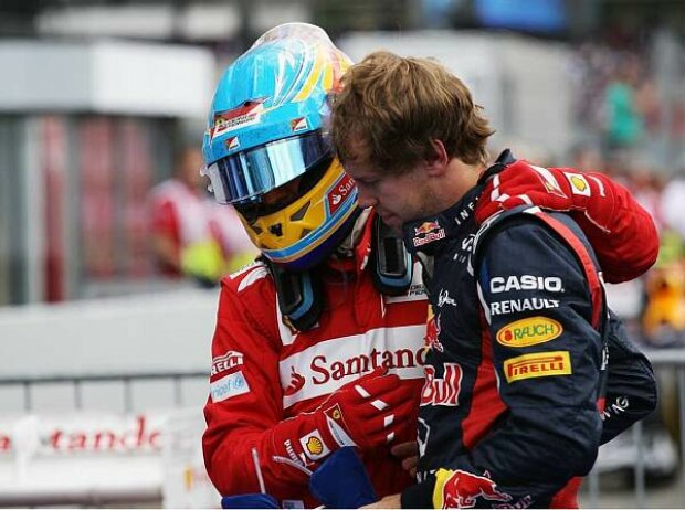 Fernando Alonso und Sebastian Vettel Fernando Alonso und Sebastian Vettel