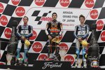 Pol Espargaro, Marc Marquez und Esteve Rabat 