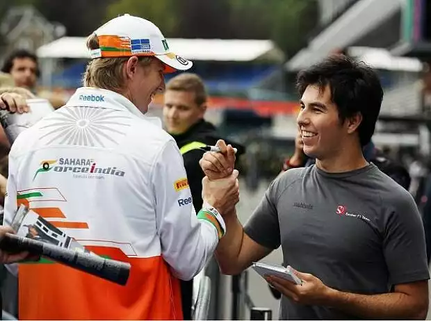 Nico Hülkenberg und Sergio Perez Titel-Bild zur News: Nico Hülkenberg und Sergio Perez