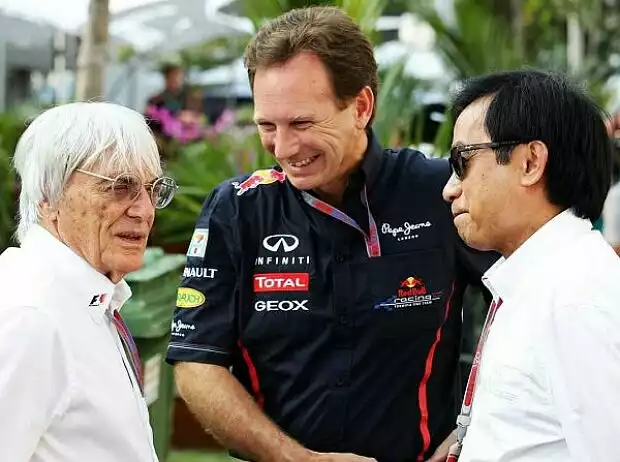 Bernie Ecclestone, Christian Horner Titel-Bild zur News: Bernie Ecclestone, Christian Horner