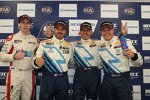Alex MacDowall (Bamboo), Yvan Muller (Chevrolet), Alain Menu (Chevrolet) und Robert Huff (Chevrolet) 