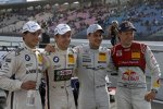 Bruno Spengler (Schnitzer-BMW), Augusto Farfus (RBM-BMW), Gary Paffett und Mattias Ekström (Abt-Audi) 