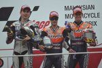 Jorge Lorenzo, Daniel Pedrosa und Casey Stoner 