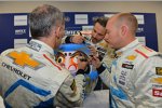 Alain Menu (Chevrolet), Yvan Muller (Chevrolet) und Robert Huff (Chevrolet) 