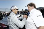 Gary Paffett (HWA-Mercedes) und Norbert Haug (Mercedes-Motorsportchef) 